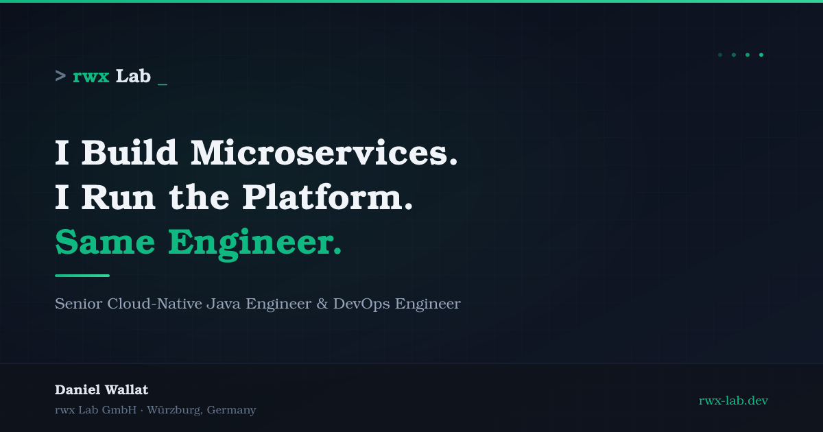 rwx Lab — Senior Cloud-Native Platform Engineer